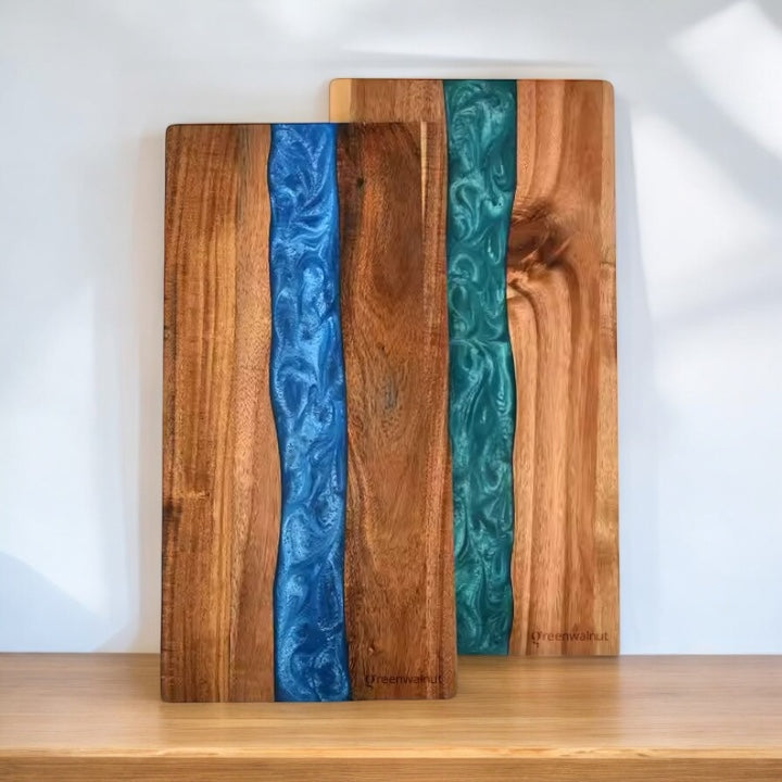 Large Acacia Resin Light Cutting Board | Charcuterie Board | Cheese Board
