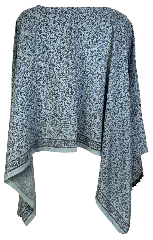 PRC6962 Avatar Pure Silk Capelet Poncho