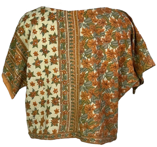 PRC7472 Avatar Pure Silk Boxy Top