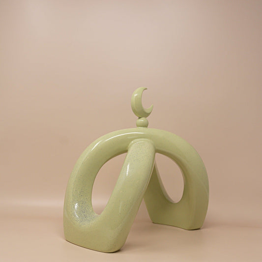 Crescent Knot Sculpture: Pistachio