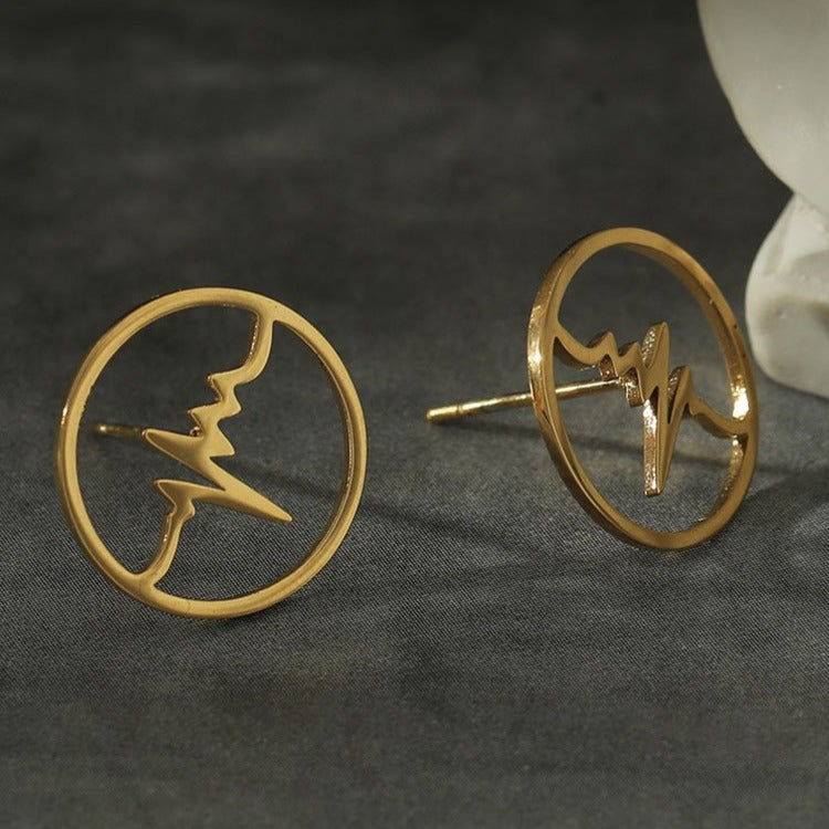 REXON 'Heart-Beat' Stud Earrings