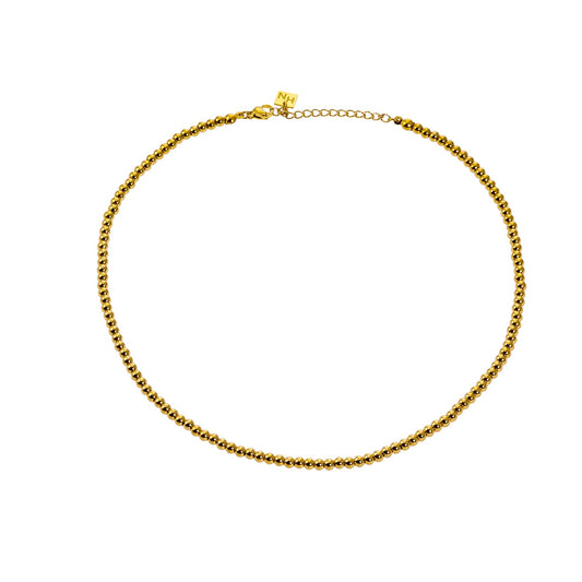 RIKKO: Ball-Beads Contemporary Chain Necklace