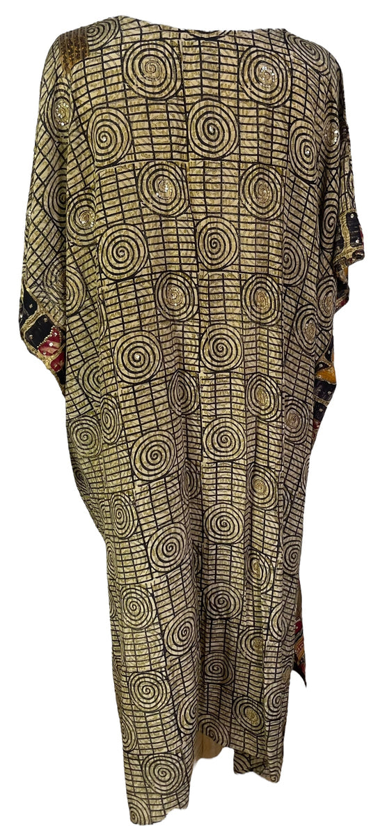 PRC6760 Avatar Pure Silk Maxi Kaftan