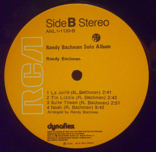 Randy Bachman – Album solo - 1976 !