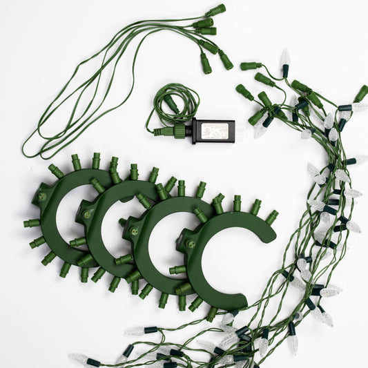 Ring Tree Kit: 240 LED White Lights