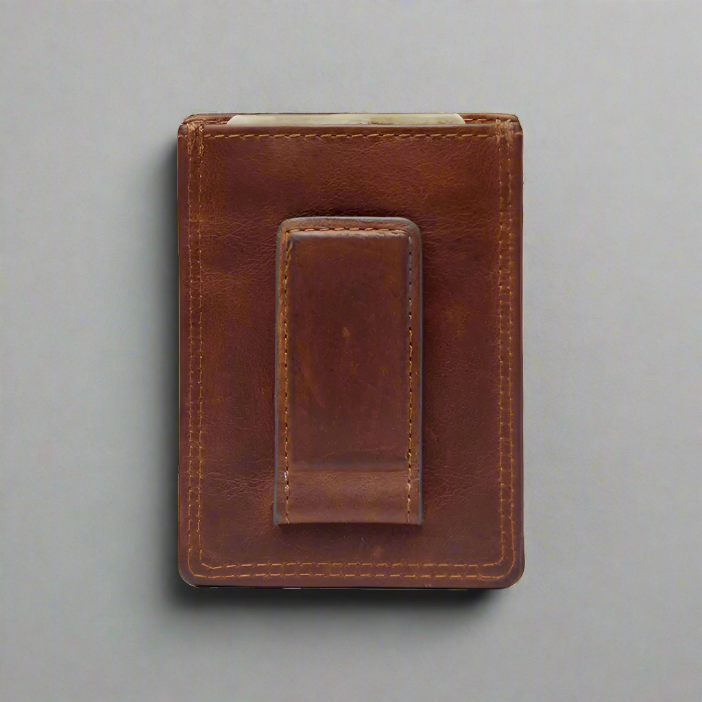 Rugged Earth Men's Leather Money Clip Wallet
