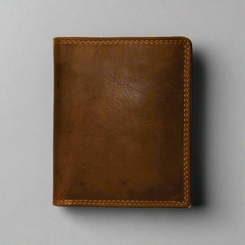 Rugged Earth Men's Leather Wallet with Coin Pocket