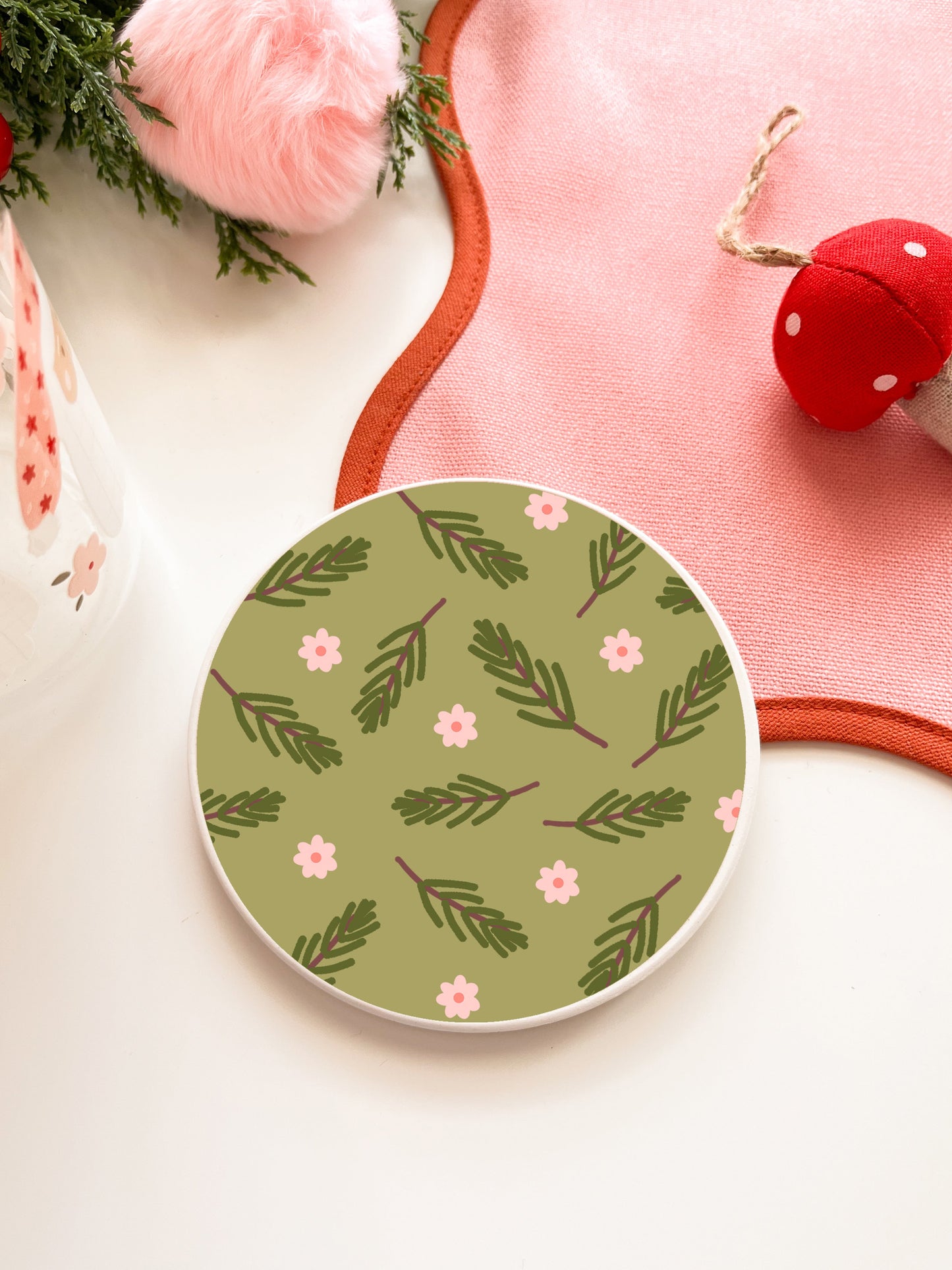 Sous-verre - Sapinage