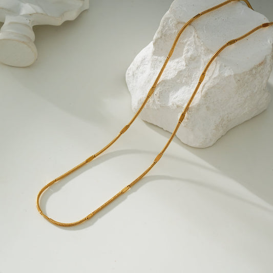 SVETA: Dainty Minimalist Gold Necklace