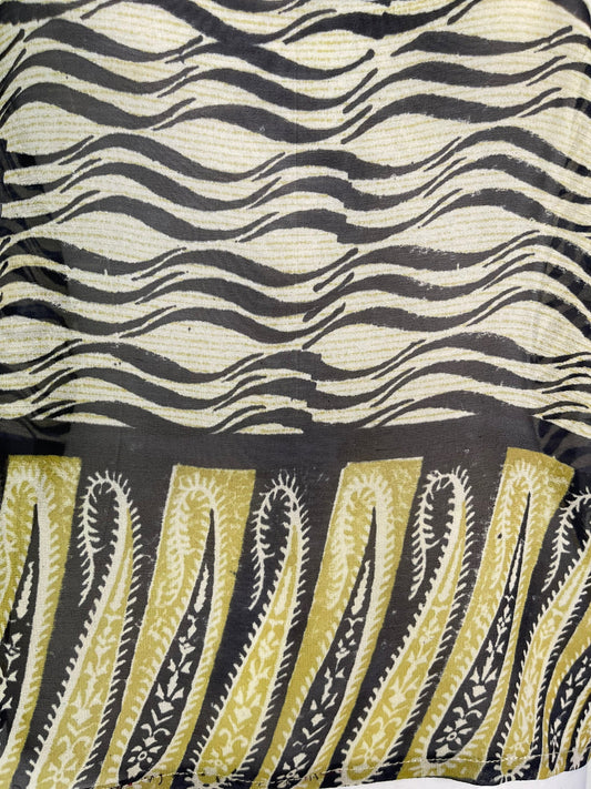 PRG6293 Sheer Avatar Pure Silk Boxy Top