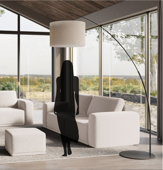 MOBY Beige Extra Large Floor Lamp