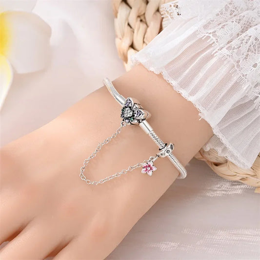 Butterfly Charm Bracelet (925 Sterling Silver)
