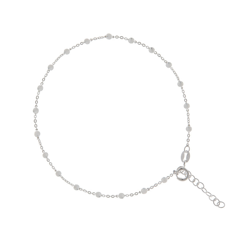 Silver Bead Anklet