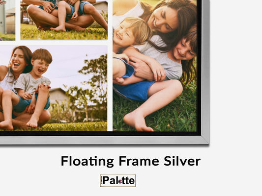 Floating Frame Silver/Black