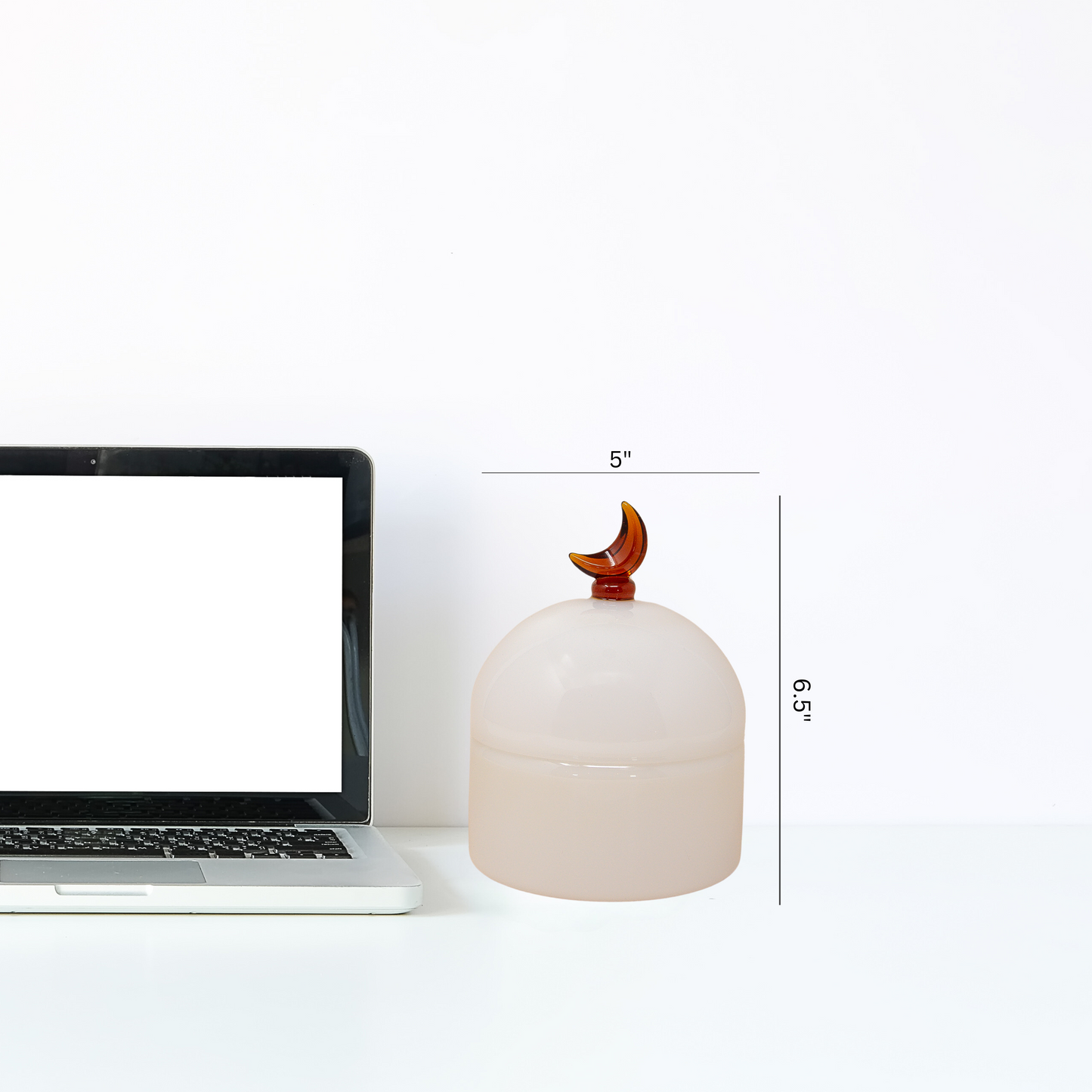 Glass Moon Dome Jar - Fullmoon