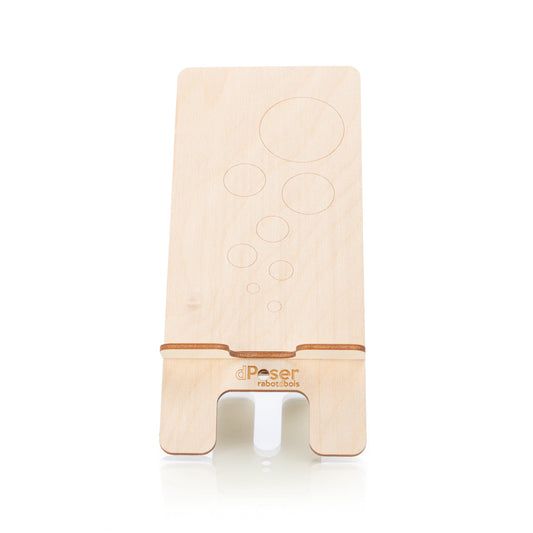 Support en bois pour cellulaire le “D-Poser”