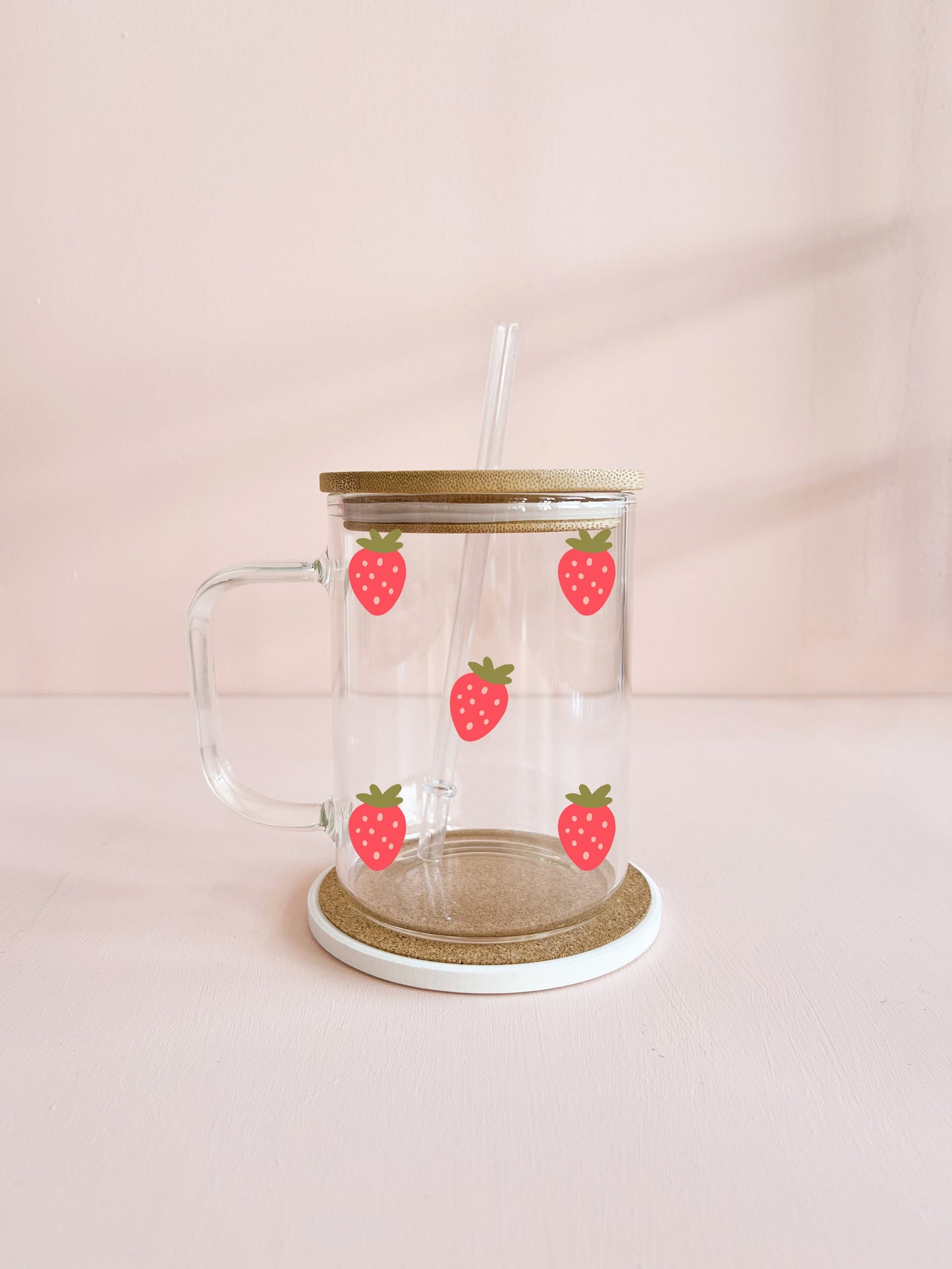 Tasse boho 17oz - fraises