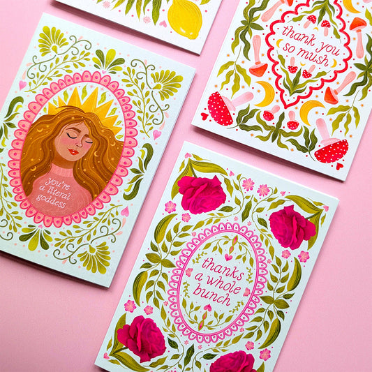 Literal Goddess | Mini Greeting Card