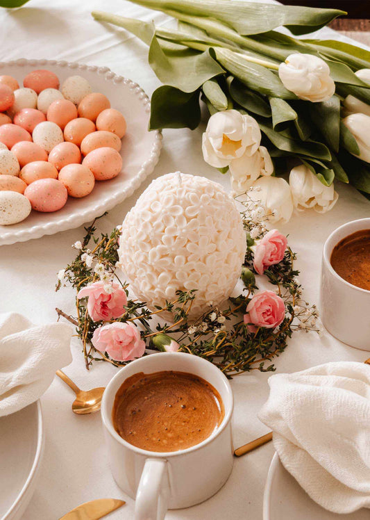 The Floral Egg – Decorative Soy Candle