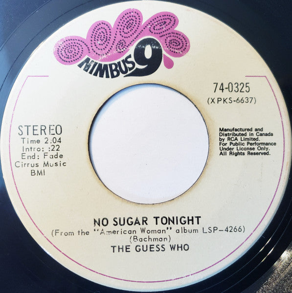 The Guess Who – American Woman / No Sugar Tonight - 7" Single - 1980