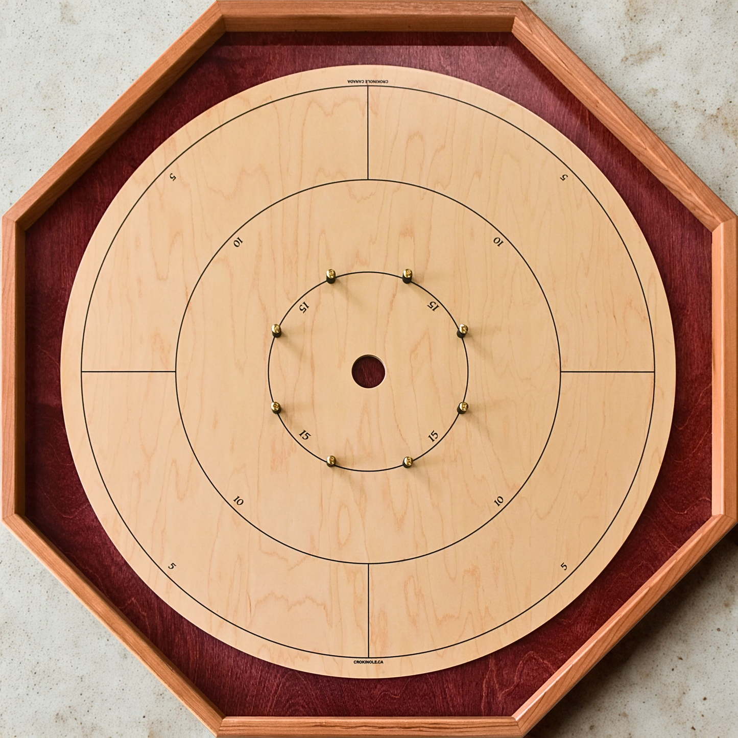 The Baltic Bircher by Crokinole Canada - Large Traditional Crokinole Board Game Set (With Numbers)