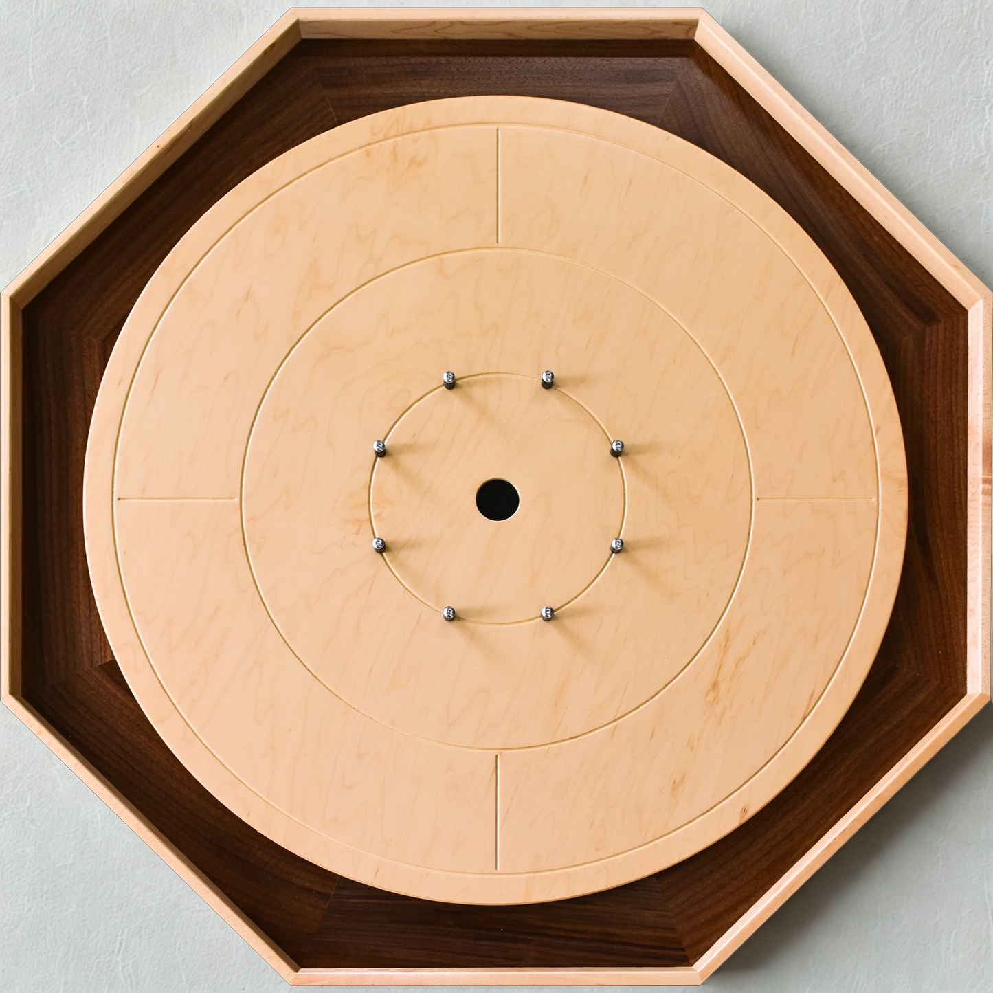 The Mountie - Large Traditional Crokinole Board Game Set