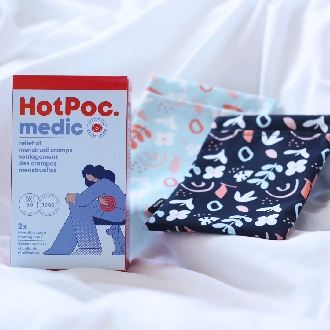 2-Pack Eco Reusable Heat Pack Hot Poc medic – Natural Heat Therapy for Cramps & Menstrual Relief