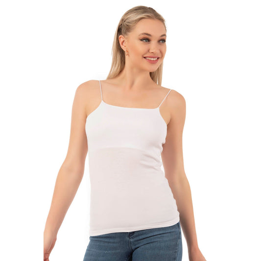 Women’s Cotton-Modal Camisole Top with Thin Straps