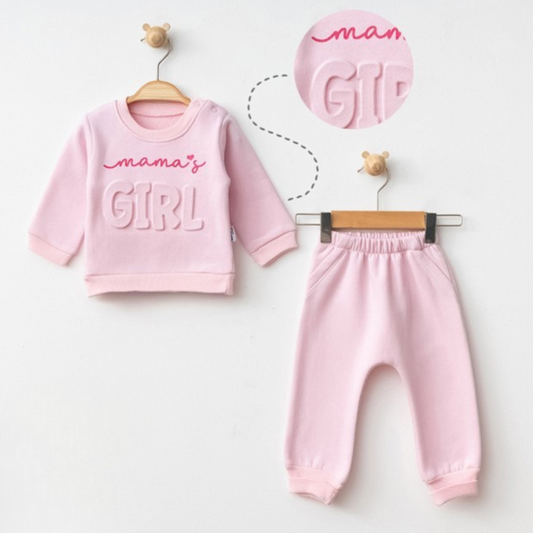 Mama's Girl Cotton Joggers Set
