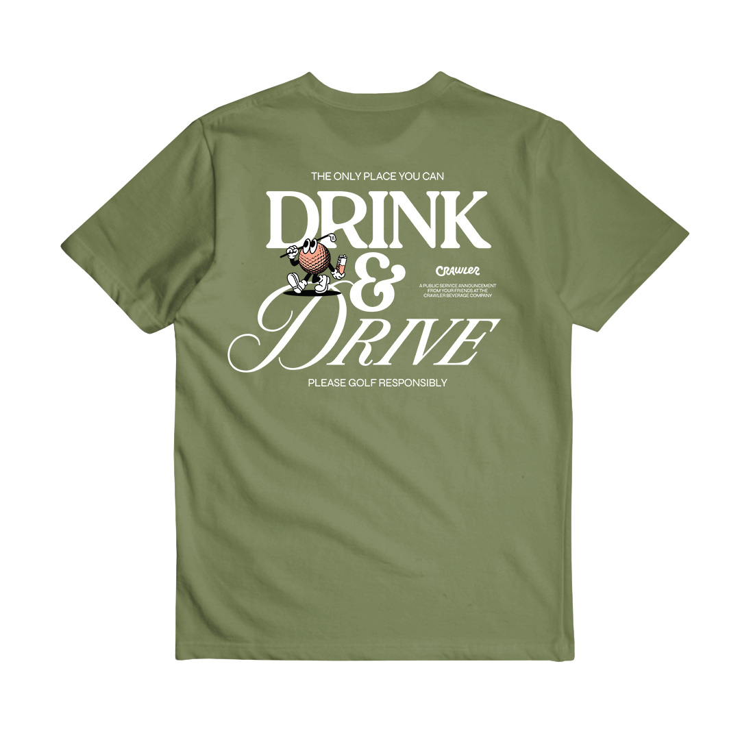 "GOLF RESPONSIBLY" Tee (Moss Green)