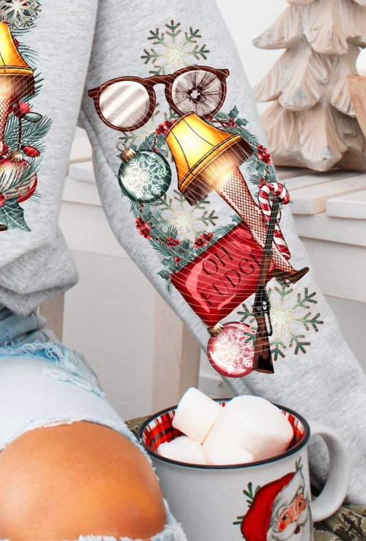 Sweatshirt Hoodie Or T-Shirt Christmas A Christmas Story With Sleeve Print Offered