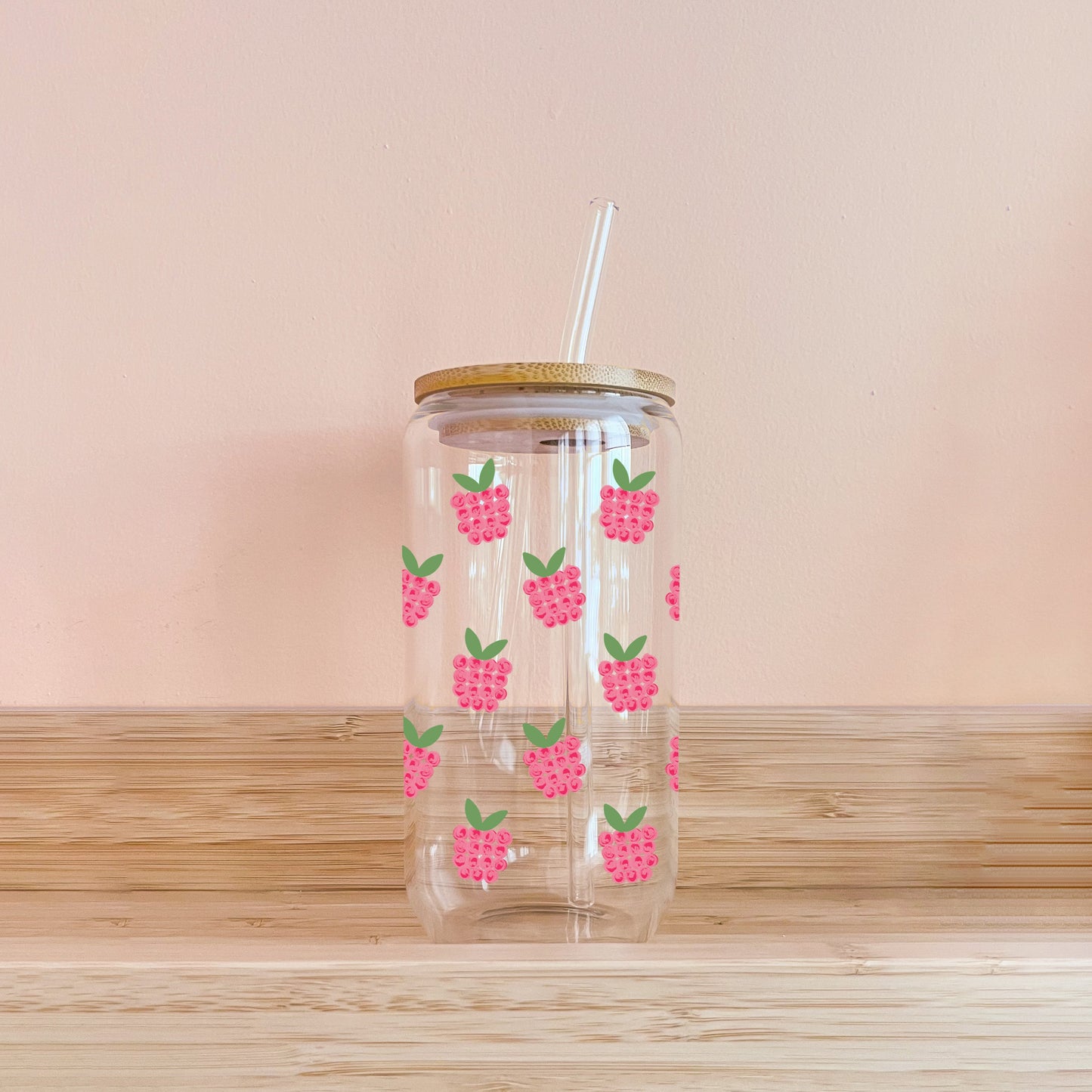 Verre boho - framboises