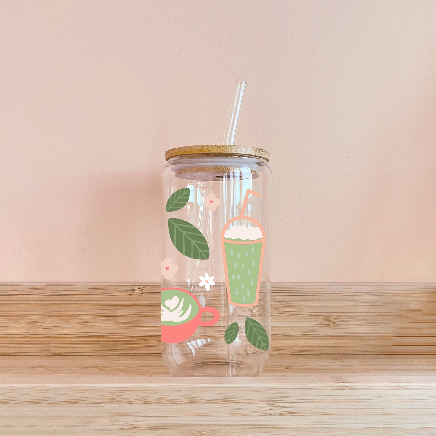 Verre boho - matcha