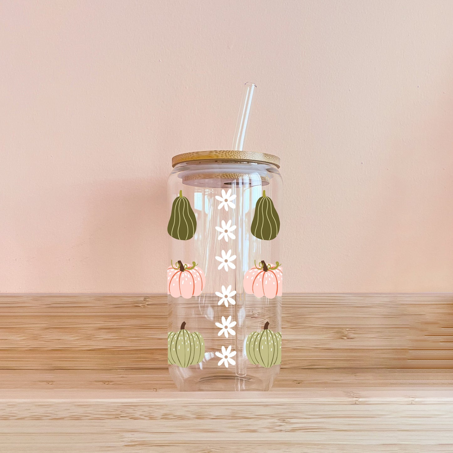 Verre - Motif automnal