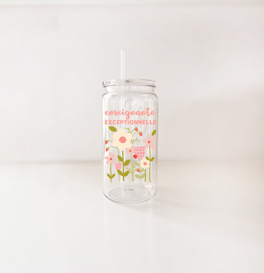 Verre en plastique 16oz - enseignante & éducatrice