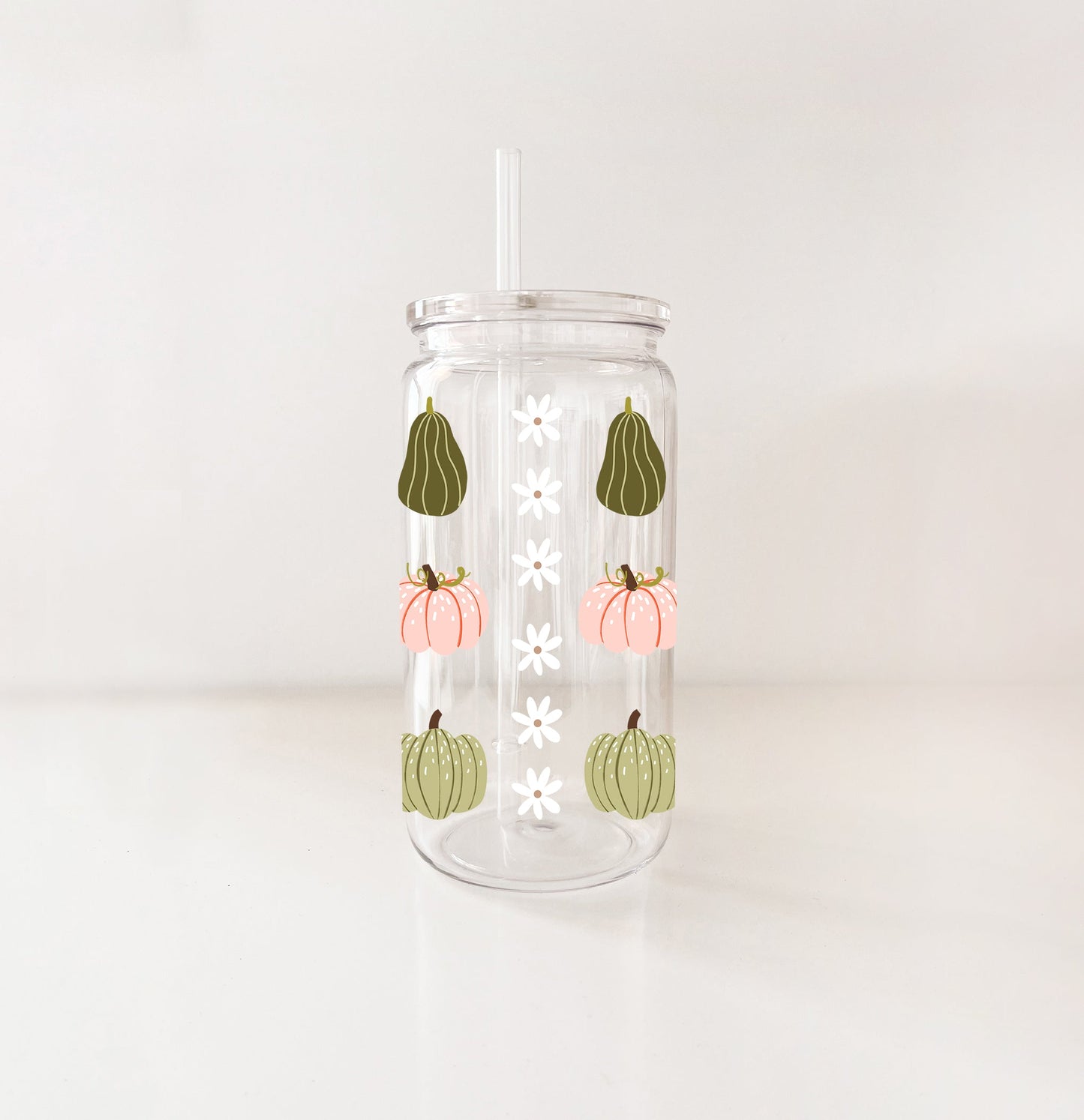 Verre en plastique - Motif automnal