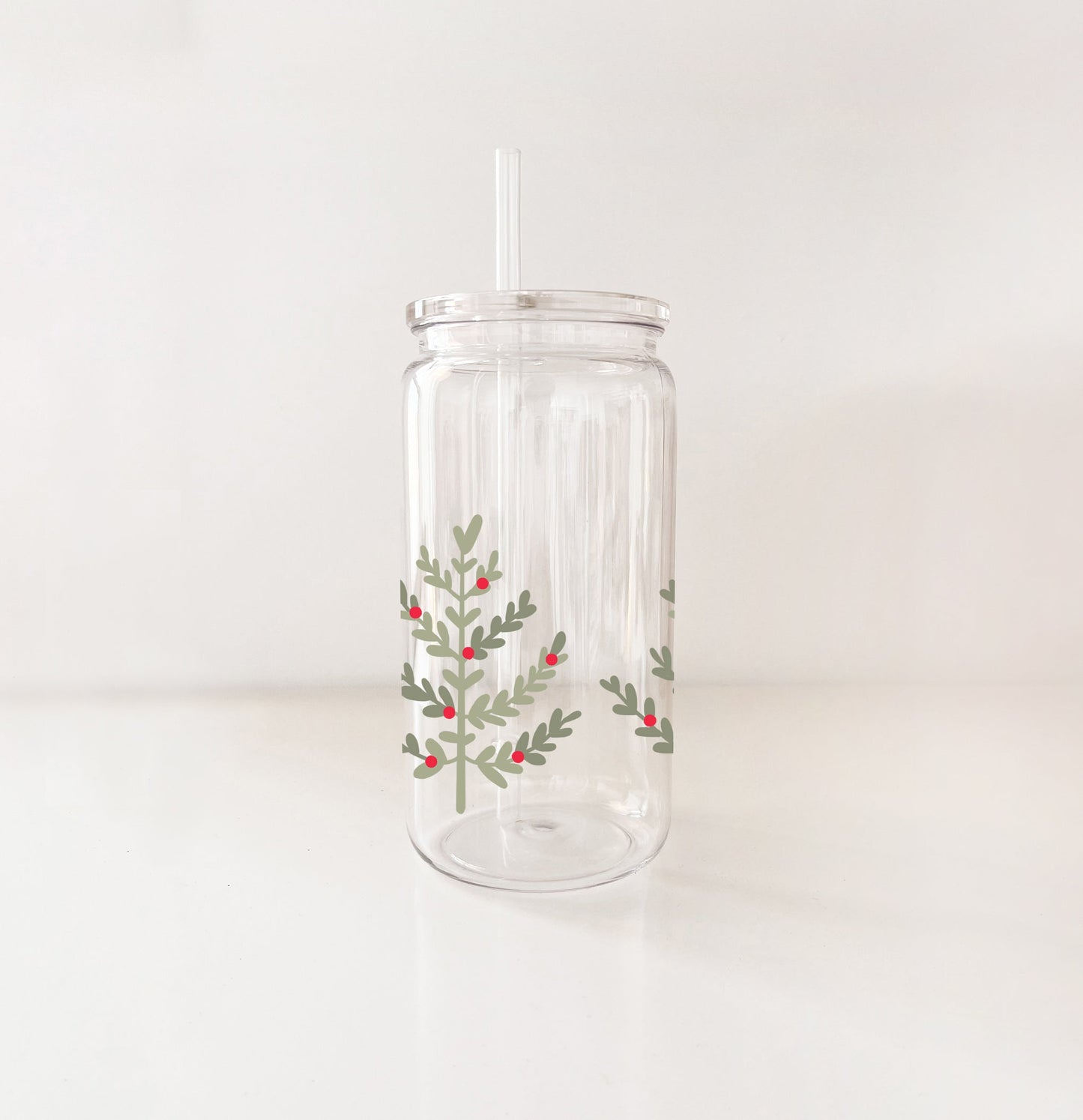 Verre en plastique 16oz - Sapins