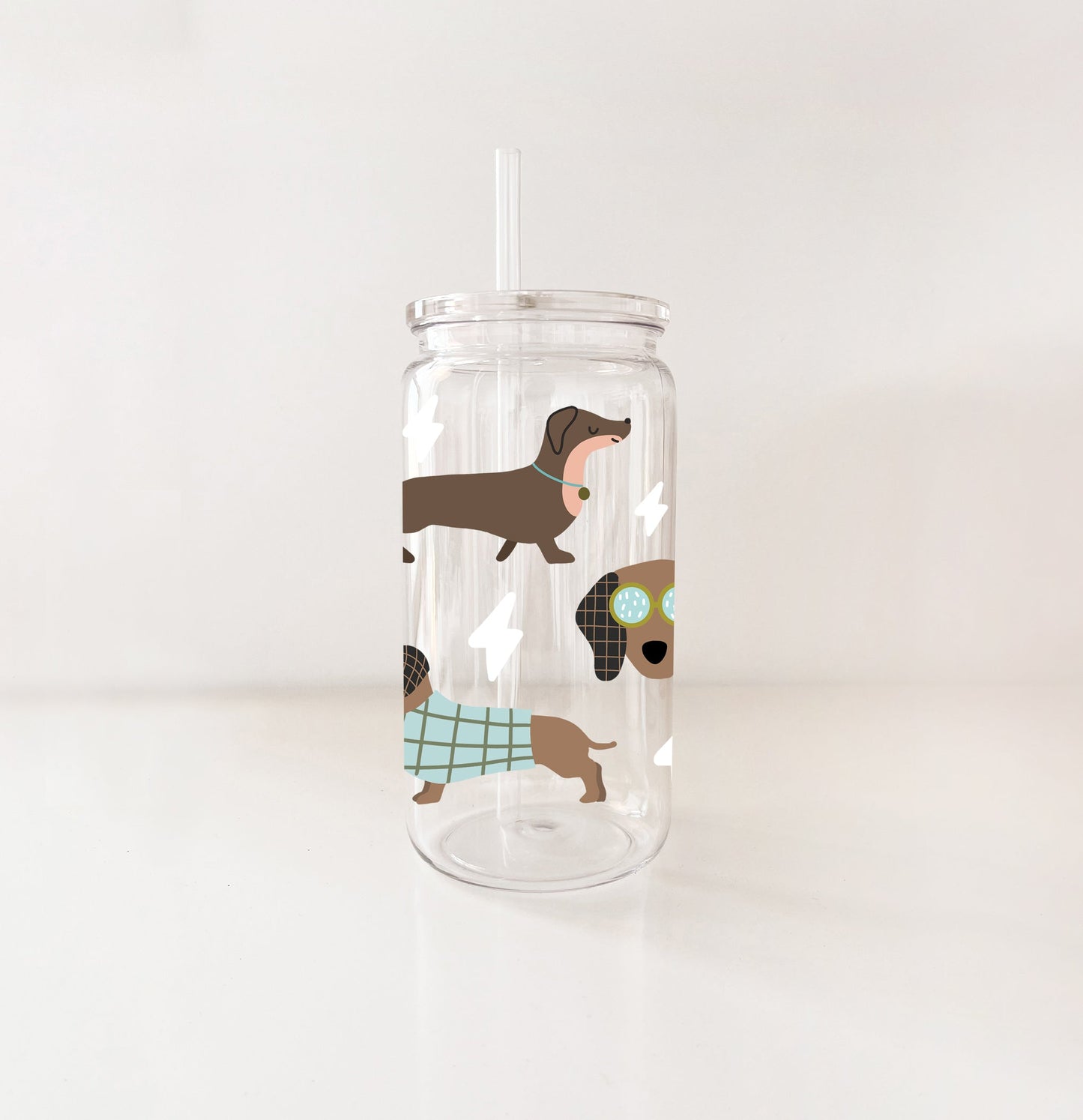 Verre en plastique - Teckels sauge