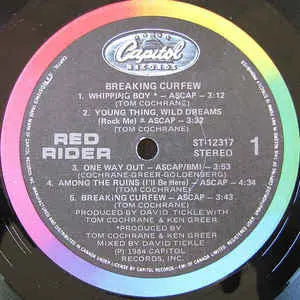 Red Rider – Breaking Curfew - 1984