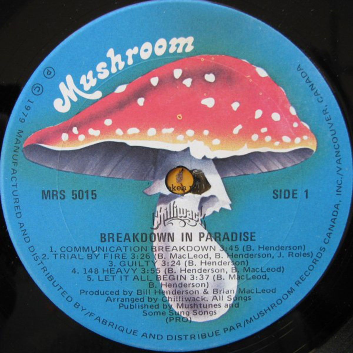 Chilliwack – Breakdown In Paradise - 1983 Original