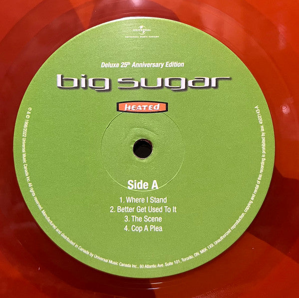 Big Sugar – Heated – Pressage vinyle Deluxe orange/vert – Scellé !