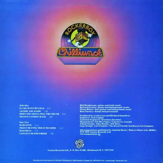 Chilliwack β Rockerbox - 1975 Original!