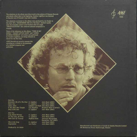 Gordon Lightfoot – Early Lightfoot - Original de 1971