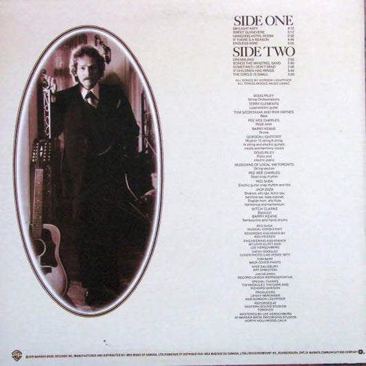 Gordon Lightfoot β Endless Wire - 1978 Orignal