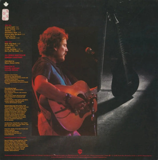 Gordon Lightfoot β Shadows - 1982 Original
