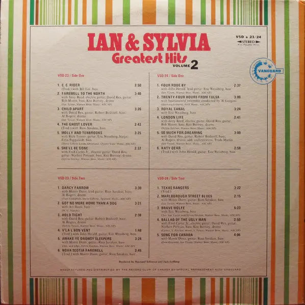 Ian & Sylvia – Greatest Hits Volume 2