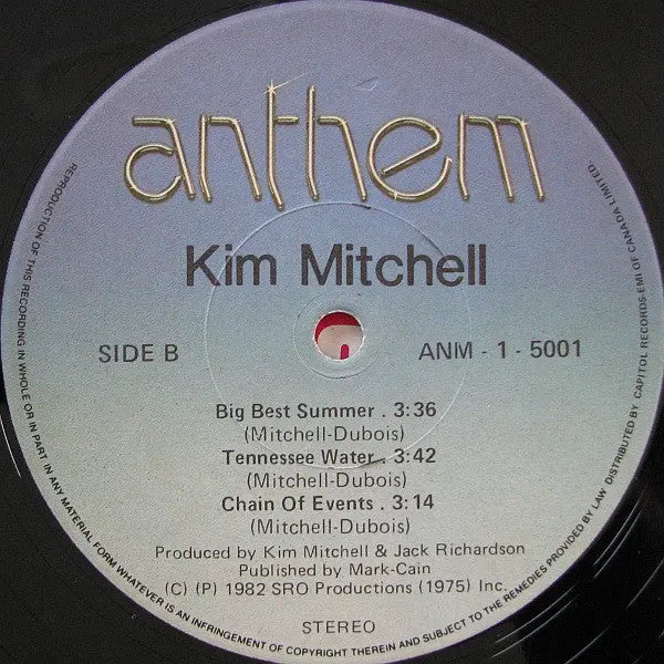 Kim Mitchell – Kim Mitchell - 1982 Original