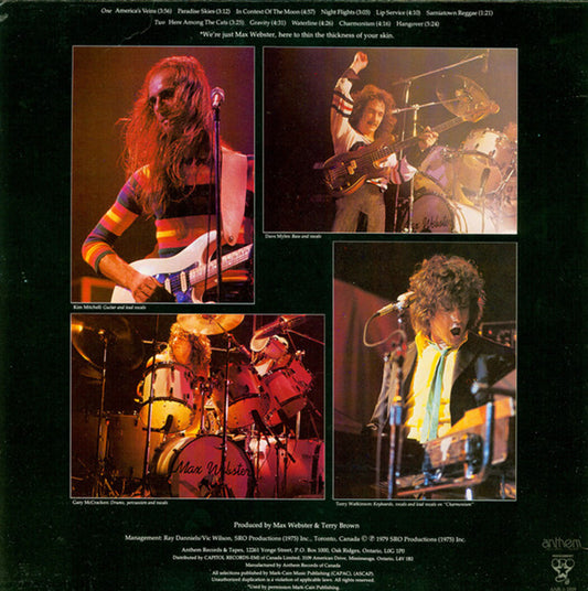 Max Webster – Live Magnetic Air - Pressage 1979