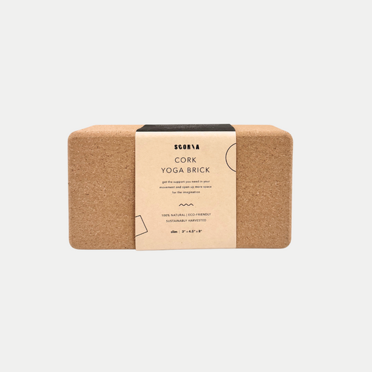 SLIM CORK YOGA BLOCK | 3x4.5x8.5"