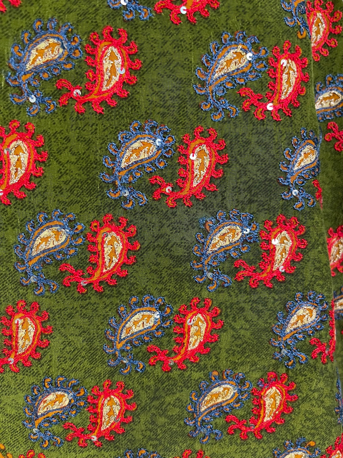 PRC6119 Avatar Pure Silk Short Kaftan Tunic without Slits